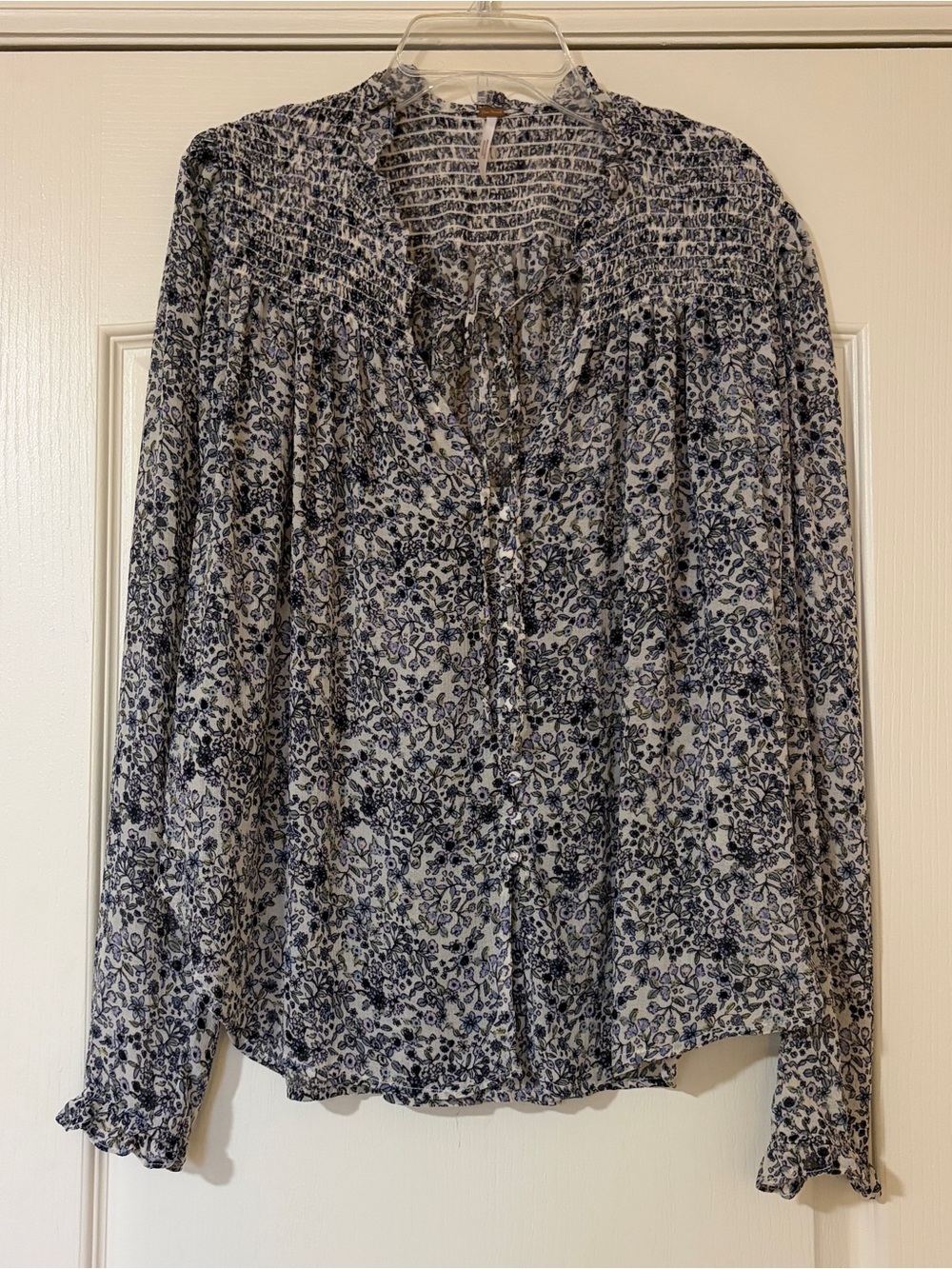 Free People Floral Blouse